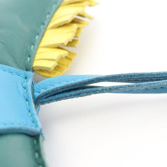 HERMES Blue Leather Charm - Picture 7 of 8